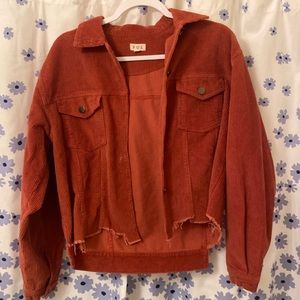 Rust corduroy jacket